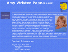 Tablet Screenshot of amywpape.com